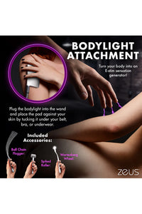 Thumbnail for XR Brands - Zeus - Ultimate Edition Violet Wand Set - Stag Shop