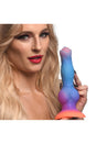XR Brands - Creature Cocks - Space Cock Glow-In-The-Dark Silicone Alien Dildo - Multicolour - Stag Shop