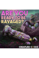 XR Brands - Dragon Spawn Dragon Ovipositor Dildo with Eggs - Multicolour - Stag Shop