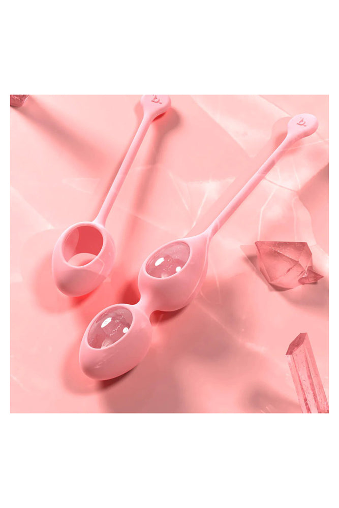 Biird - Yonii Rose Quartz Crystal Kegel Egg Set - Pink - Stag Shop