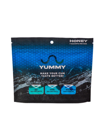 Cousins Group - Yummy Ejaculate Flavour Enhancer - 7 Honey Sachets - Stag Shop