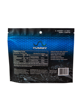 Cousins Group - Yummy Ejaculate Flavour Enhancer - 7 Honey Sachets - Stag Shop