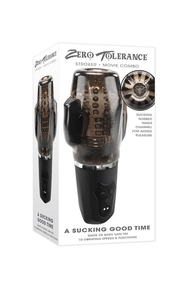 Zero Tolerance - A Sucking Good Time - Automatic Stroker - Black - Stag Shop