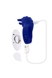 Zero Tolerance - Adjustable Fun Ring Vibrating Cock Ring With Remote Control - Blue - Stag Shop