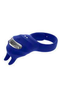 Thumbnail for Zero Tolerance - Adjustable Fun Ring Vibrating Cock Ring With Remote Control - Blue