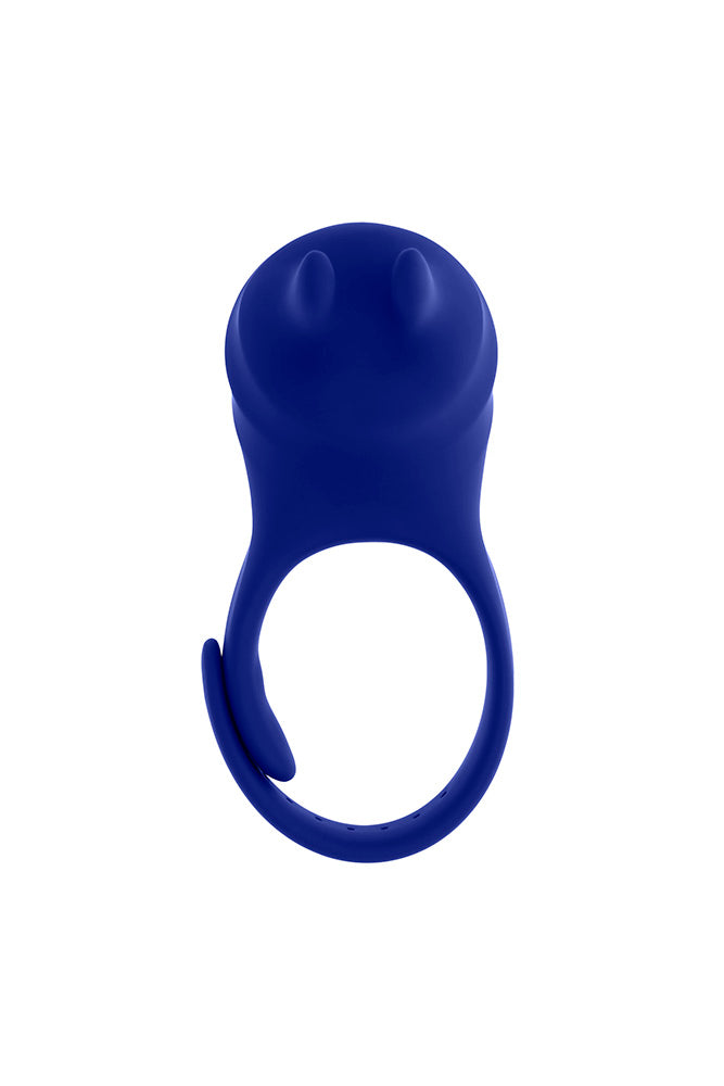 Zero Tolerance - Adjustable Fun Ring Vibrating Cock Ring With Remote Control - Blue - Stag Shop