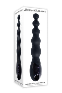Thumbnail for Zero Tolerance - Backdoor Baton Beaded Vibrator - Black - Stag Shop
