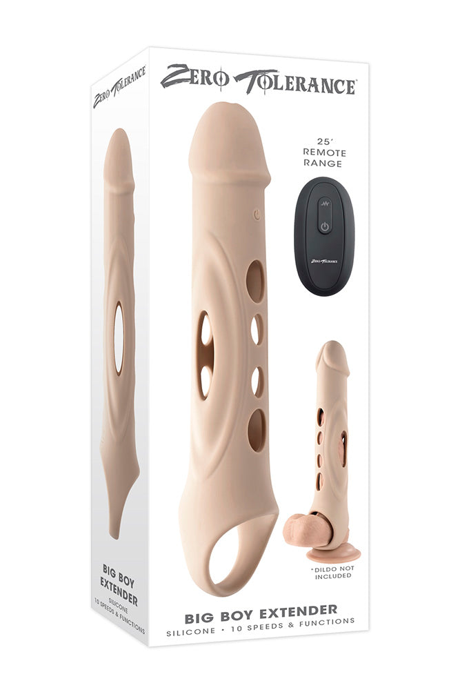 Zero Tolerance - Big Boy Extender Vibrating Remote Control Penis Extender - Various Colours - Stag Shop