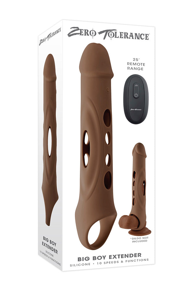 Zero Tolerance - Big Boy Extender Vibrating Remote Control Penis Extender - Various Colours - Stag Shop