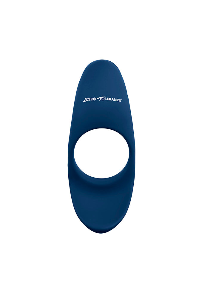 Zero Tolerance - Cup 'Em Vibrating Cock Ring - Blue - Stag Shop