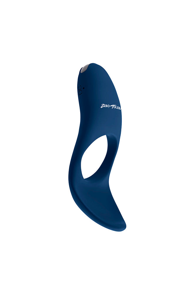 Zero Tolerance - Cup 'Em Vibrating Cock Ring - Blue - Stag Shop