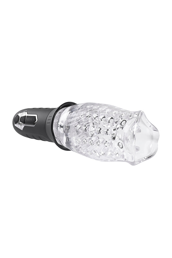 Zero Tolerance - Cyclone Vibrating & Spinning Stroker - Black/Clear - Stag Shop