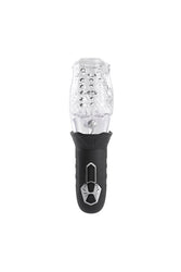 Zero Tolerance - Cyclone Vibrating & Spinning Stroker - Black/Clear - Stag Shop