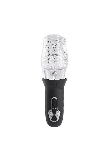 Zero Tolerance - Cyclone Vibrating & Spinning Stroker - Black/Clear - Stag Shop