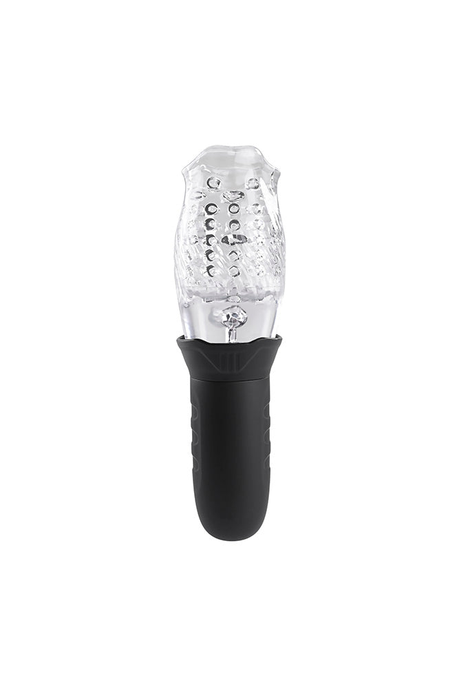 Zero Tolerance - Cyclone Vibrating & Spinning Stroker - Black/Clear - Stag Shop