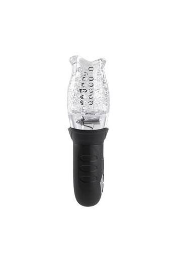 Zero Tolerance - Cyclone Vibrating & Spinning Stroker - Black/Clear - Stag Shop