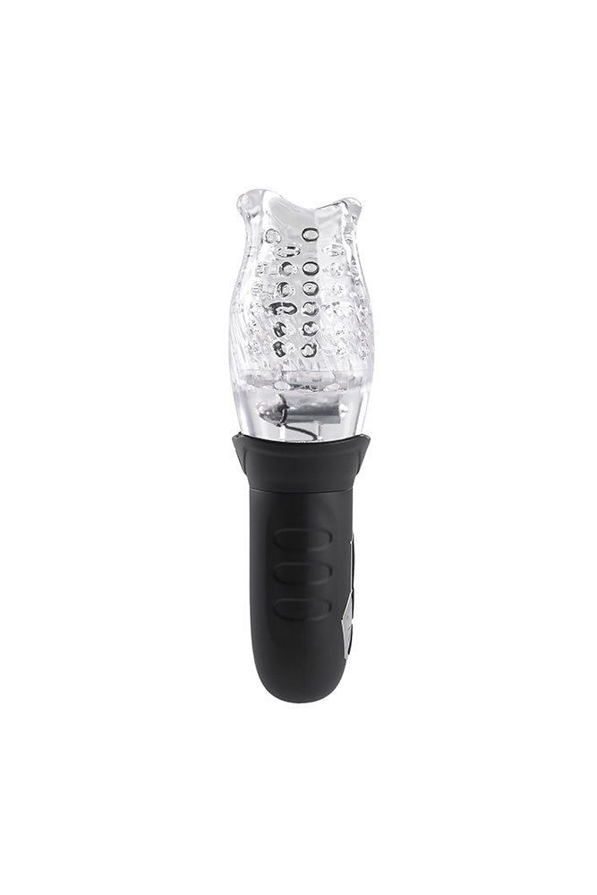 Zero Tolerance - Cyclone Vibrating & Spinning Stroker - Black/Clear - Stag Shop
