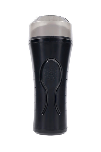 Zero Tolerance - Hold Tight Squeezable Vibrating Stroker - Black/Clear - Stag Shop