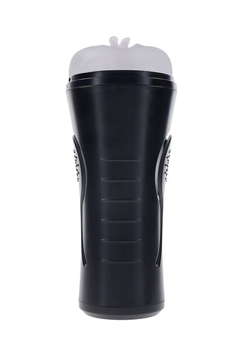 Zero Tolerance - Hold Tight Squeezable Vibrating Stroker - Black/Clear - Stag Shop