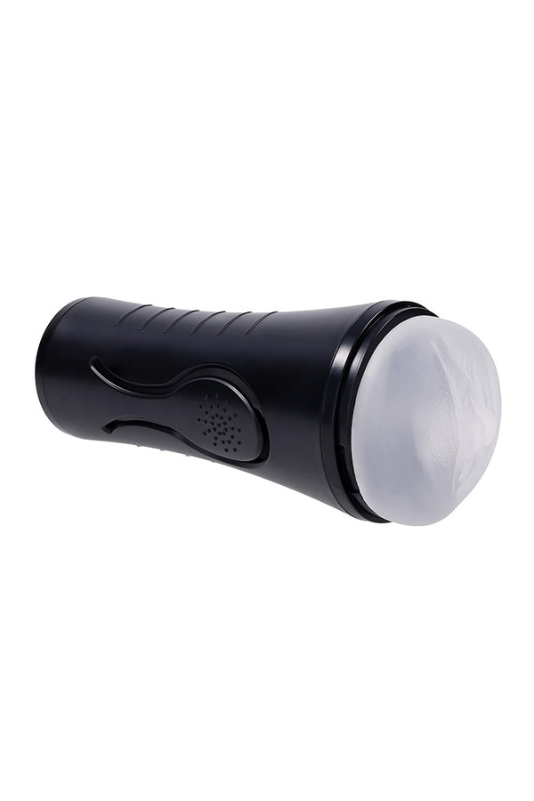 Zero Tolerance - Hold Tight Squeezable Vibrating Stroker - Black/Clear - Stag Shop