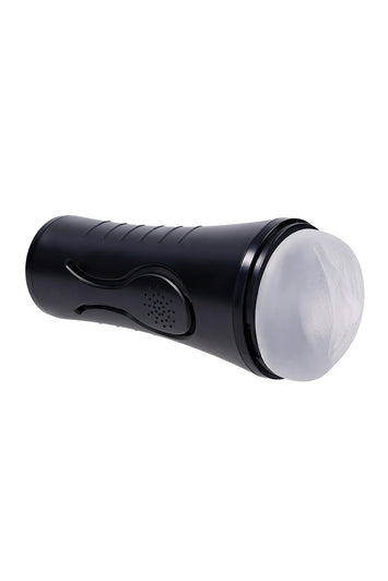 Zero Tolerance - Hold Tight Squeezable Vibrating Stroker - Black/Clear - Stag Shop