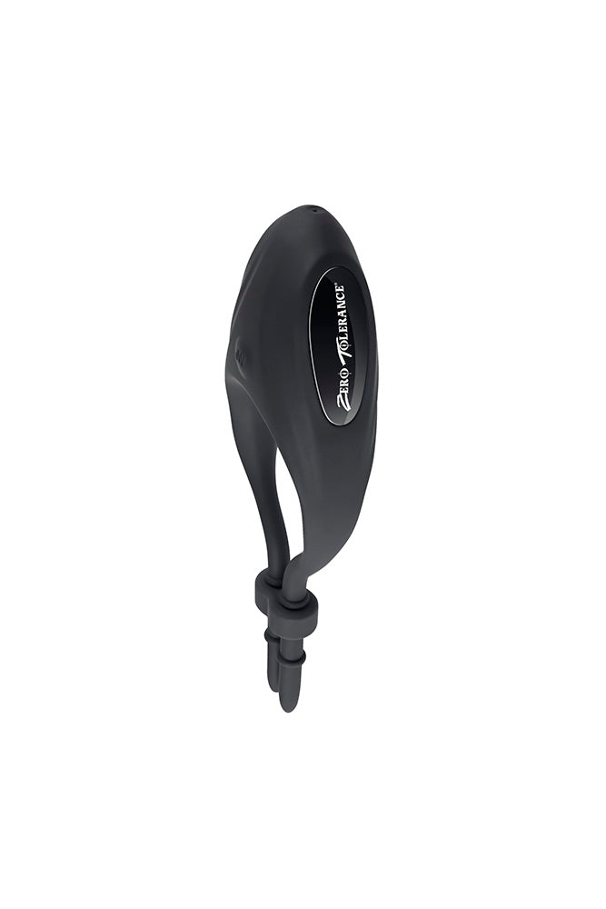 Zero Tolerance - Perfect Fit Adjustable Vibrating Cock Ring - Black - Stag Shop