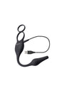 Zero Tolerance - Plug & Tug Cockring with Vibrating Butt Plug - Black - Stag Shop