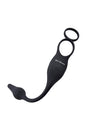 Zero Tolerance - Plug & Tug Cockring with Vibrating Butt Plug - Black - Stag Shop