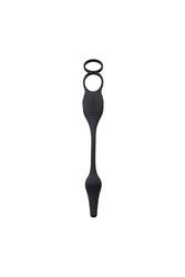 Zero Tolerance - Plug & Tug Cockring with Vibrating Butt Plug - Black - Stag Shop