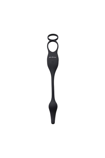 Zero Tolerance - Plug & Tug Cockring with Vibrating Butt Plug - Black - Stag Shop
