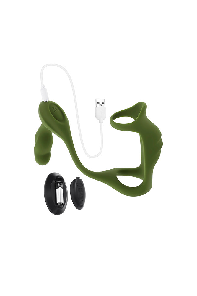 Zero Tolerance - Prostate Power Pack Prostate Massager With Vibrating Dual-Ring Harness