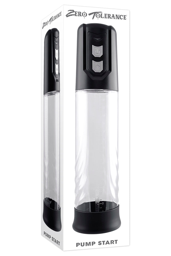 Zero Tolerance - Pump Start Penis Pump - Black/Clear - Stag Shop