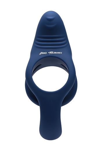 Zero Tolerance - Ring Around the Rosy Vibrating Cock Ring - Blue - Stag Shop