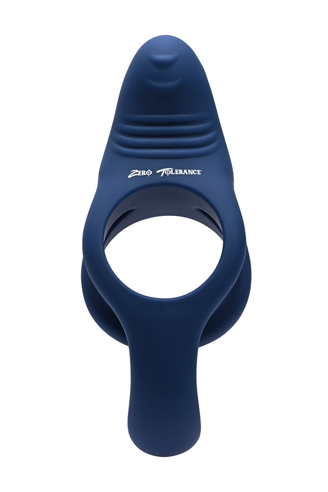 Zero Tolerance - Ring Around the Rosy Vibrating Cock Ring - Blue - Stag Shop