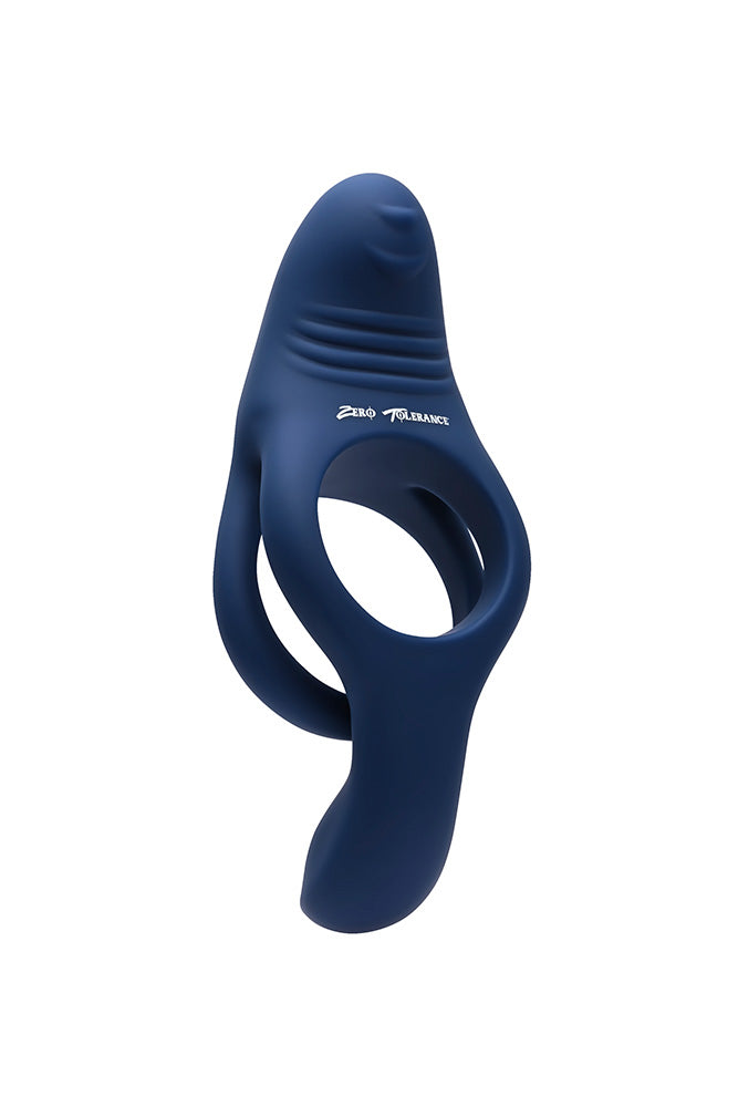 Zero Tolerance - Ring Around the Rosy Vibrating Cock Ring - Blue - Stag Shop