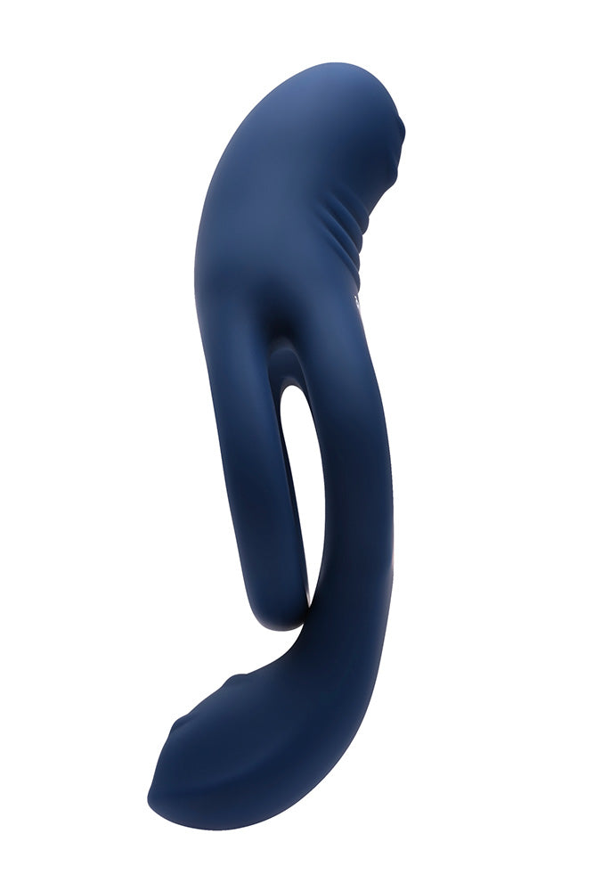 Zero Tolerance - Ring Around the Rosy Vibrating Cock Ring - Blue - Stag Shop