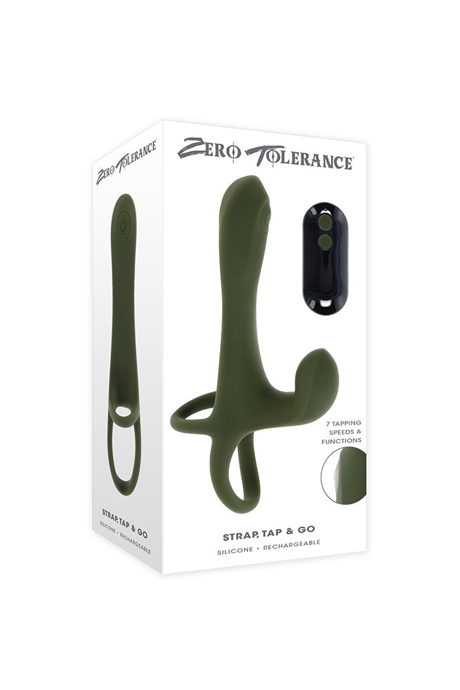 Zero Tolerance - Strap, Tap & Go Wearable Dual Vibrator & Girth Extender - Stag Shop