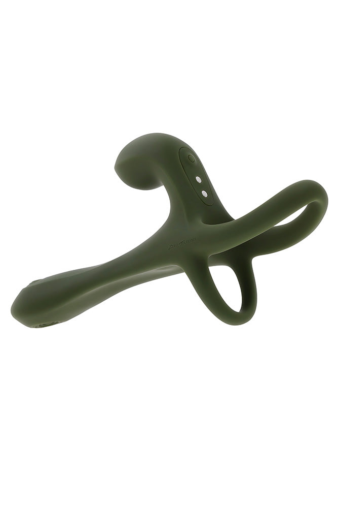 Zero Tolerance - Strap, Tap & Go Wearable Dual Vibrator & Girth Extender - Stag Shop