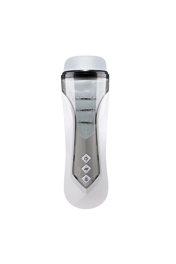 Zero Tolerance - Stroking Buddy Thrusting & Vibrating Stroker - White - Stag Shop