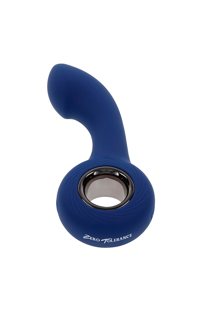 Zero Tolerance - The Reach Vibrating Prostate Massager - Blue - Stag Shop