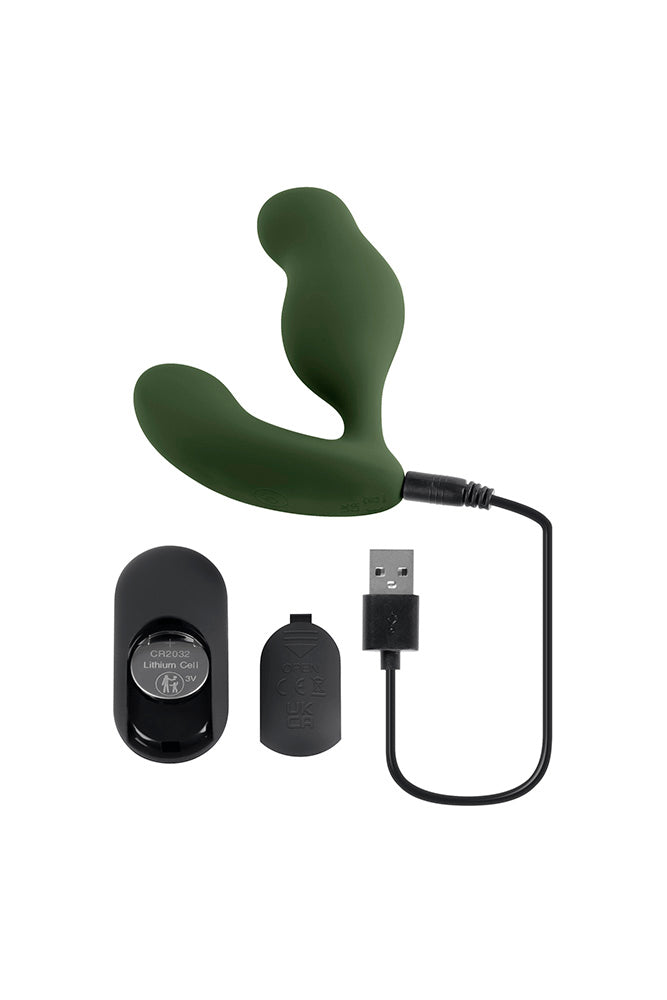 Zero Tolerance - The Sergeant Vibrating Remote Control Prostate Massager - Green - Stag Shop