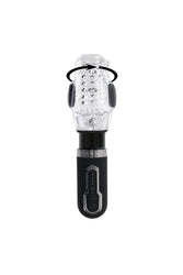 Zero Tolerance - Thrill Ride Vibrating, Thrusting & Spinning Stroker - Black/Clear - Stag Shop