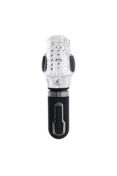 Zero Tolerance - Thrill Ride Vibrating, Thrusting & Spinning Stroker - Black/Clear - Stag Shop