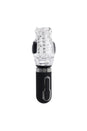 Zero Tolerance - Thrill Ride Vibrating, Thrusting & Spinning Stroker - Black/Clear - Stag Shop