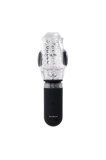 Zero Tolerance - Thrill Ride Vibrating, Thrusting & Spinning Stroker - Black/Clear - Stag Shop