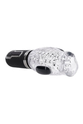 Zero Tolerance - Thrill Ride Vibrating, Thrusting & Spinning Stroker - Black/Clear - Stag Shop