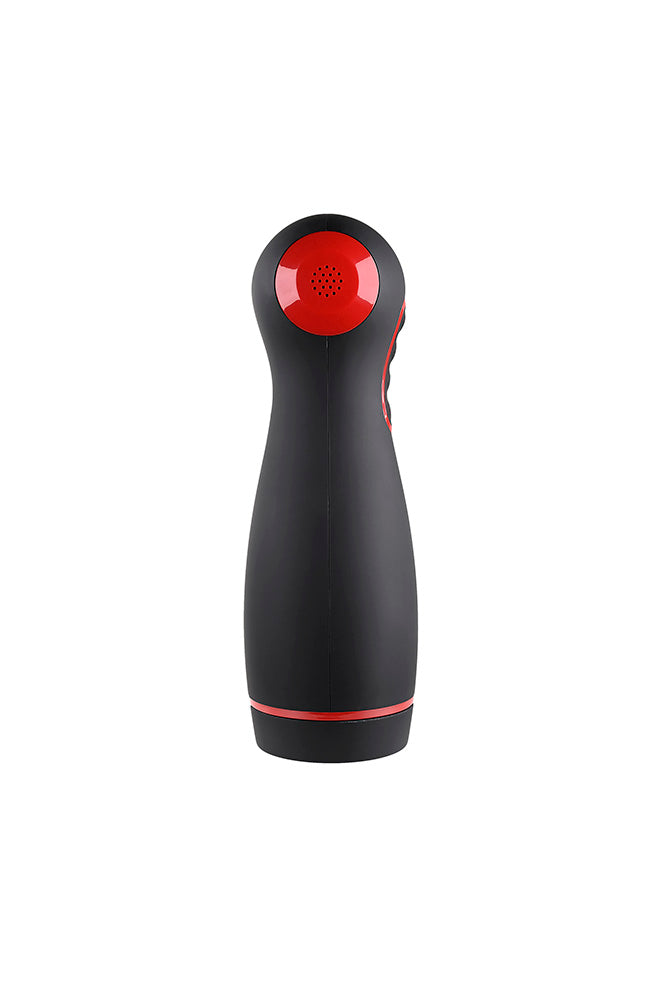 Zero Tolerance - Tight Squeeze Vibrating, Squeezing & Talking Stroker - Black - Stag Shop