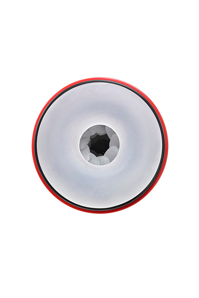 Zero Tolerance - Tight Squeeze Vibrating, Squeezing & Talking Stroker - Black - Stag Shop