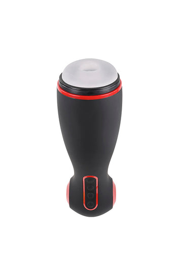 Zero Tolerance - Tight Squeeze Vibrating, Squeezing & Talking Stroker - Black - Stag Shop