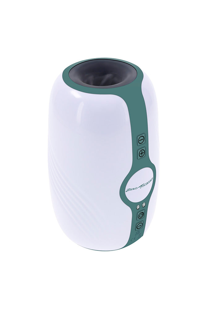 Zero Tolerance - Touchdown Vibrating & Tightening Stroker - White/Grey - Stag Shop